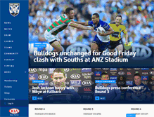 Tablet Screenshot of bulldogs.com.au